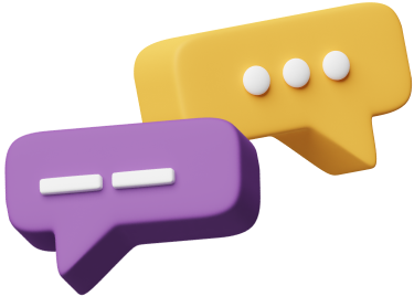 3d chat bubbles illustration